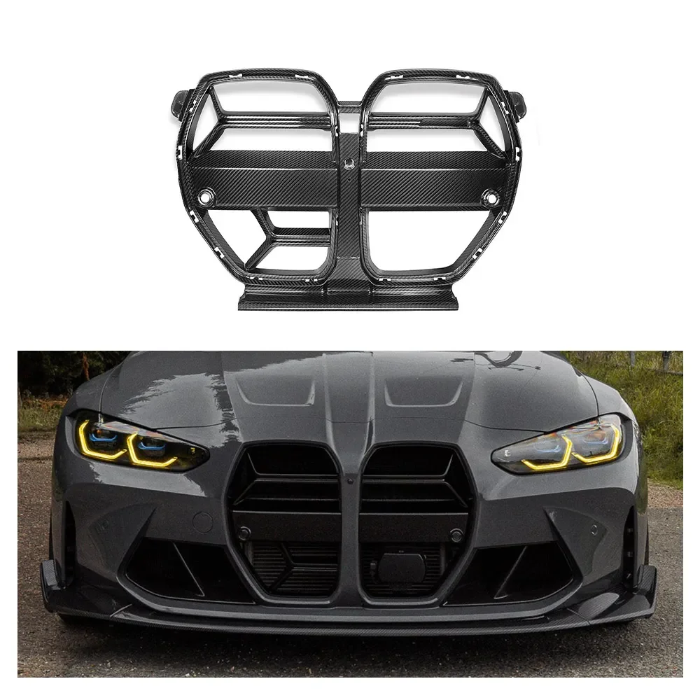 

CSL Style Dry Carbon Fiber Auto Parts Car Front Grill With/without ACC For G80 G81 G82 G83 M3 M4 2021+ Front Bumper Grill