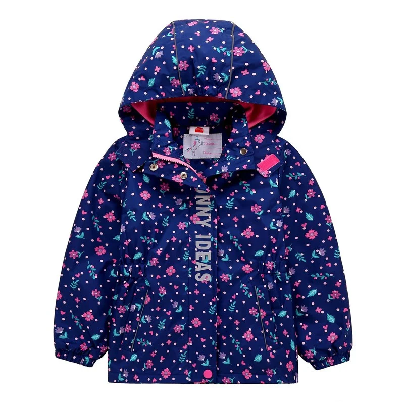 New 2022 Girls Windbreaker Jacket For Child Clothing Polar Fleece Girls Outerwear Coat Spring Autumn 3-12T Kids Jackets