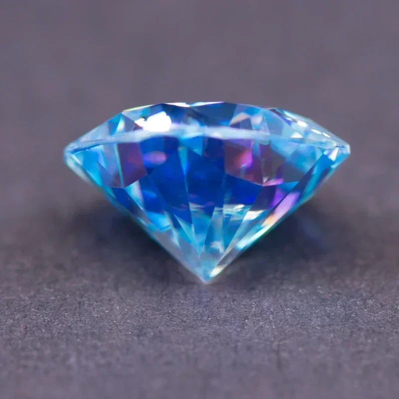 Moissanite Square Cushion Shape Ice Blue Color Charms Beads VVS1 for DIY Jewelry Making Pendant Materials with GRA Certificate