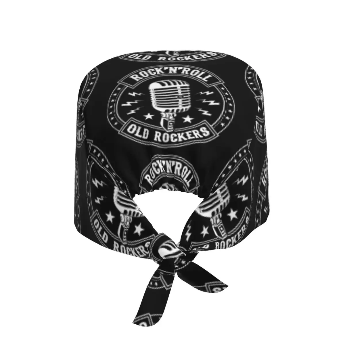 Microfoon Rock And Roll Rockabilly Scrub Hat Doctor Werkende Chirurgische Cap Unisex Verstelbare Verpleging Caps voor Tandarts