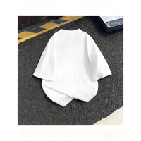 2025 Summer WHITE Unisex Couple Men Casual Girls Solid Color Tee Top Breathable Balck 100% Pure Cotton Printed T-shirt