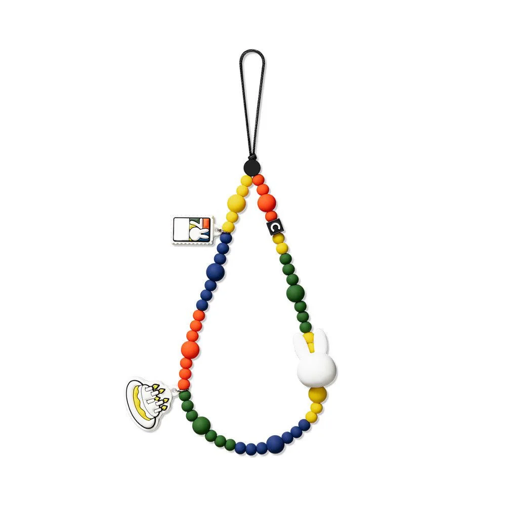 

Colorful Beads Universal Phone Short Chain Mobile Phone Straps for IPhone Lanyard Bracelet for Galaxy