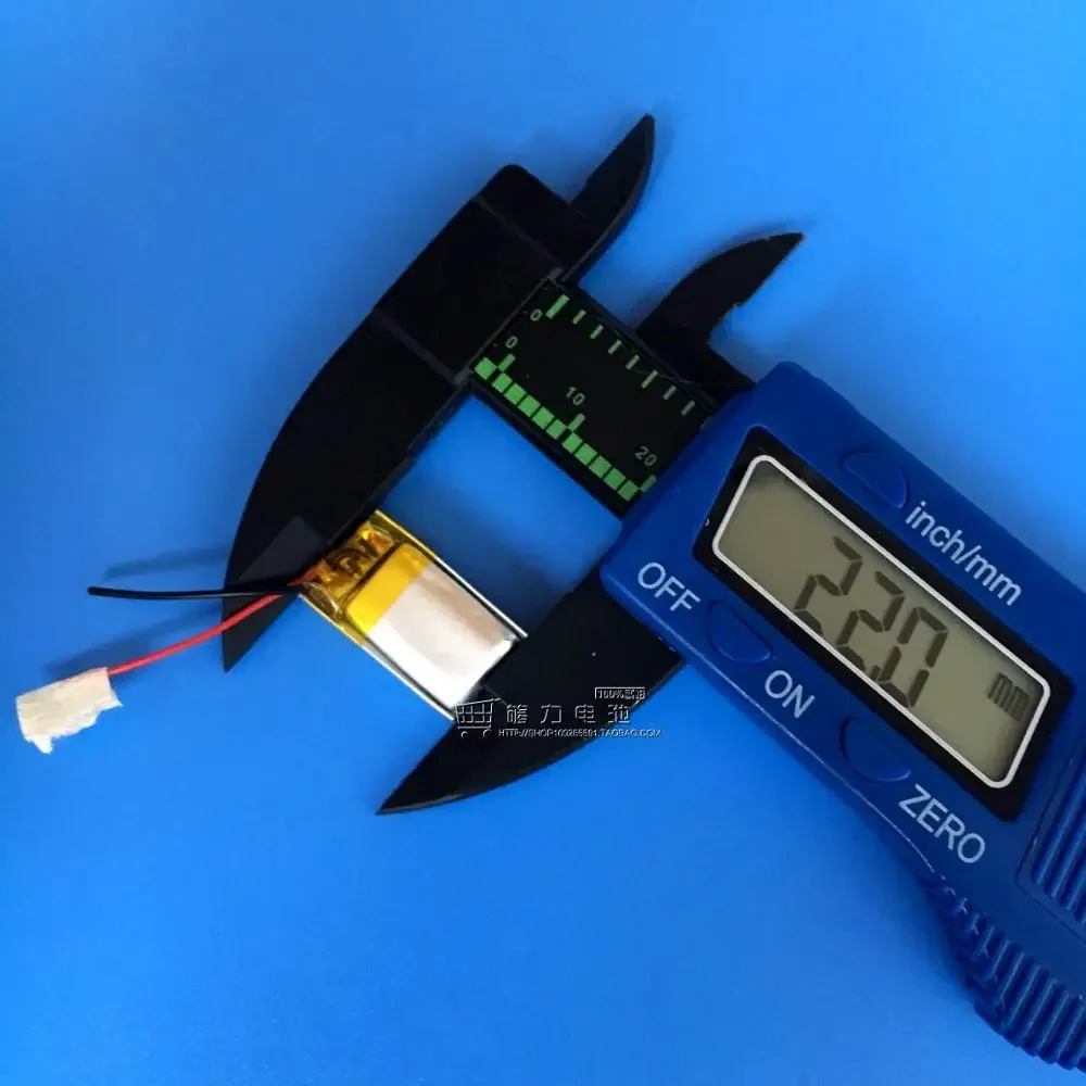 Novos óculos 3D WEP200, baterias, poliímetros 3,7V, 501220   Fones de ouvido Bluetooth 100mAh, célula de íon de lítio recarregável pós-mail boa