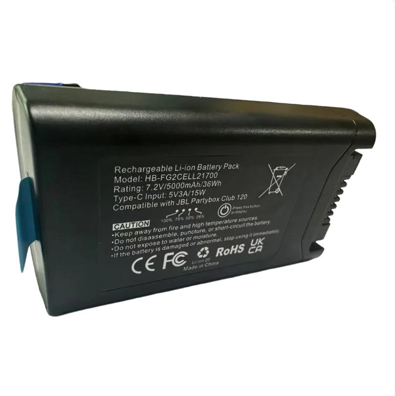 بطارية HB - FG2CELL21700 لبطارية JBL 200 - مكبر صوت بلوتوث PartyBox Club 120 #2
