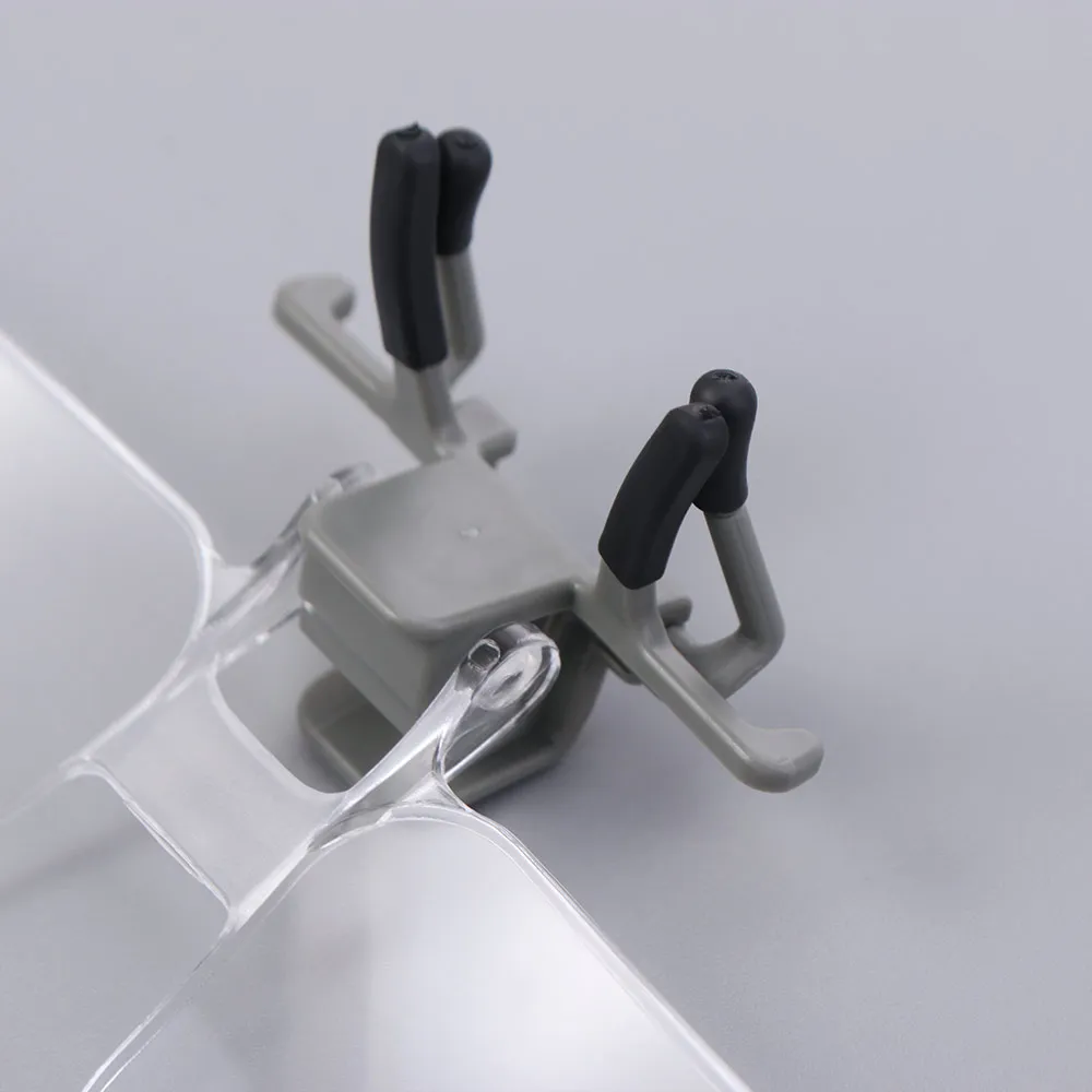 2X Magnification Head-mounted Magnifier Acrylic Optical Lens Detachable Clip-on Magnifying Glass HD Comfortable