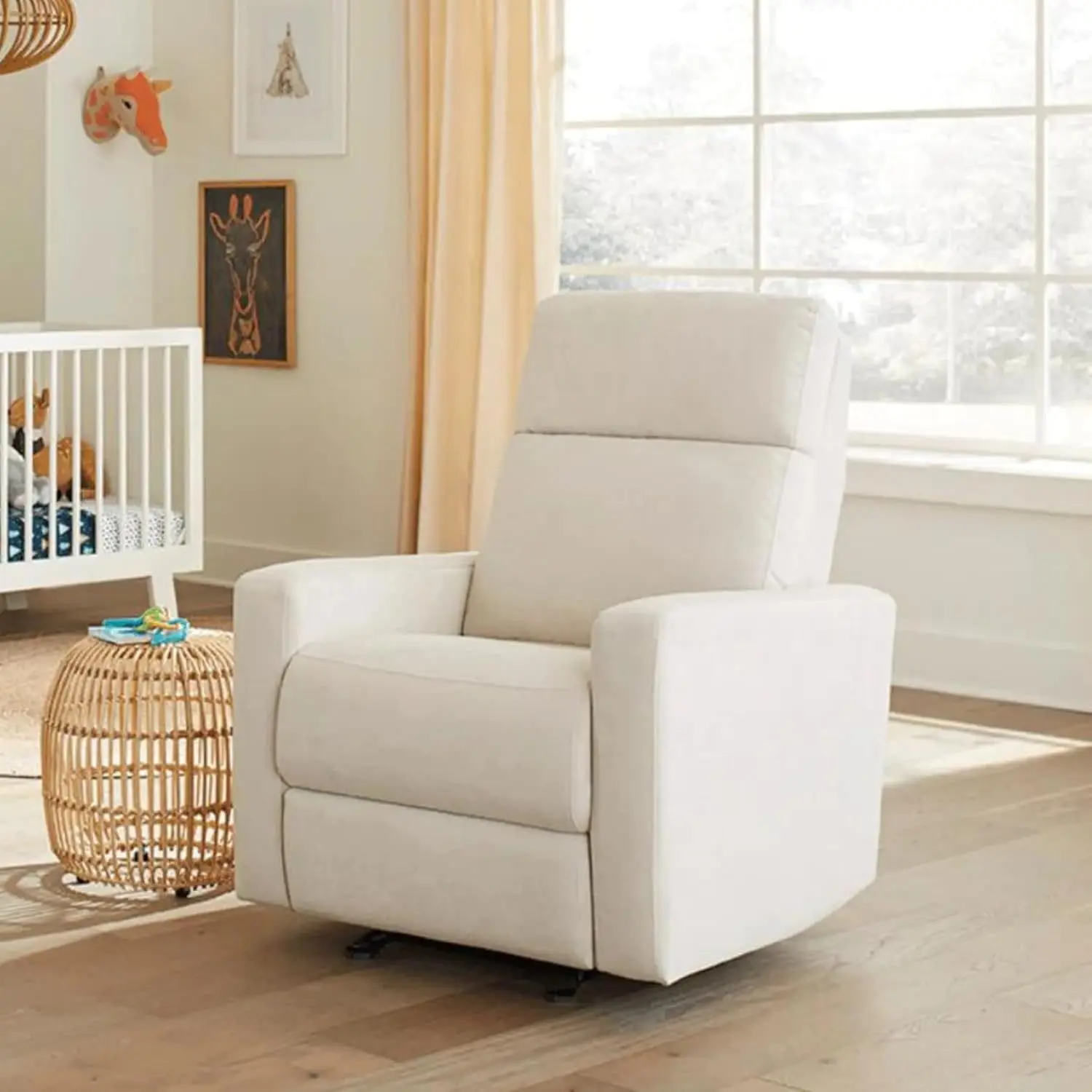 Glider Premium Power Recliner Nursery Glider Chair with Adjustable Head Support | Designed with a Thoughtful Combination of Func