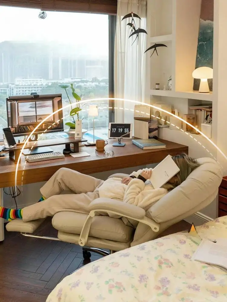 

Comfort Meditation Office Chair Recliner Living Room Gaming Chair Vanity Bedroom Work Silla De Escritorio Office Furniture LVOC