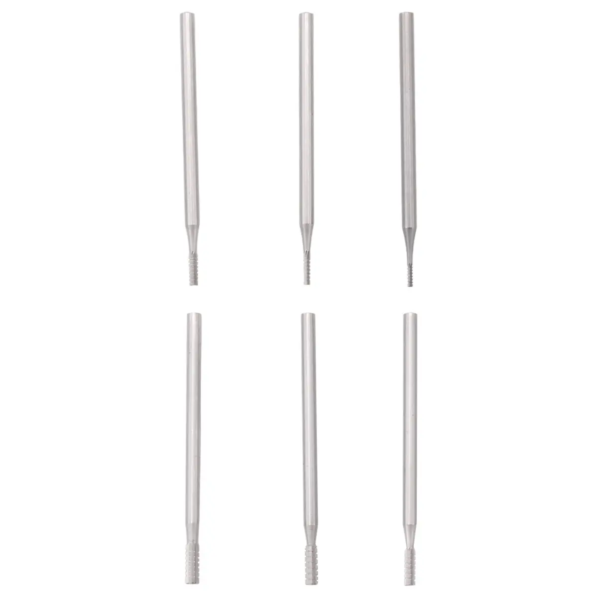 A77K 6Pcs Cylinder Shape Jewelry Burr - 3/32Inch Shank Cylindrical -Cut Burs Lapidary Setting Tools