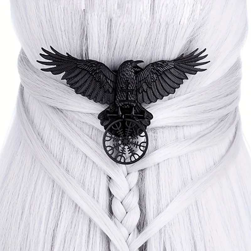 Viking Celtic Wolf Hair Band Cosplay Halloween Party Costumes Gothic Raven Hair Clips Props Spider Elastic Hair Accessories