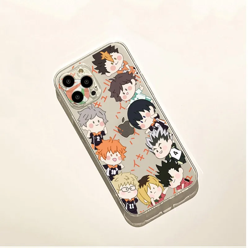 2024 New Anime Movie Haikyu Phone Case For iPhone 16 15 14 13 12 11 Mini Pro Max X XR XSMax 7 8 Plus SE20 Transparent Cover