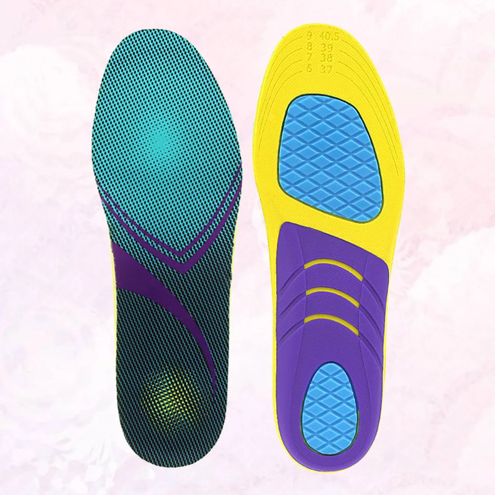 

Breathable Shock Absorbing Insoles High Elastic Pu Arch Support Shoe Pads Foot Care Insoles For Men Women Size L Assorted