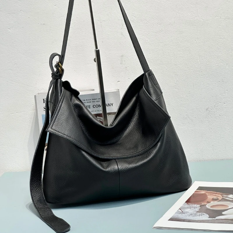 

Новая женская сумка-тоут из натуральной кожи класса люкс, дизайнерская, большая, через плечо, из мягкой воловьей кожи