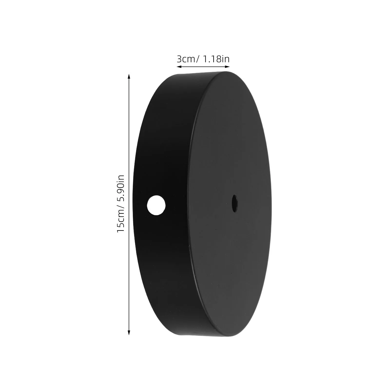 2 stuks lampvoet zwart rond zwaar gietijzeren standaard stabiel voor tafelvloer vloerlamp doe-het-zelf verlichtingsprojecten