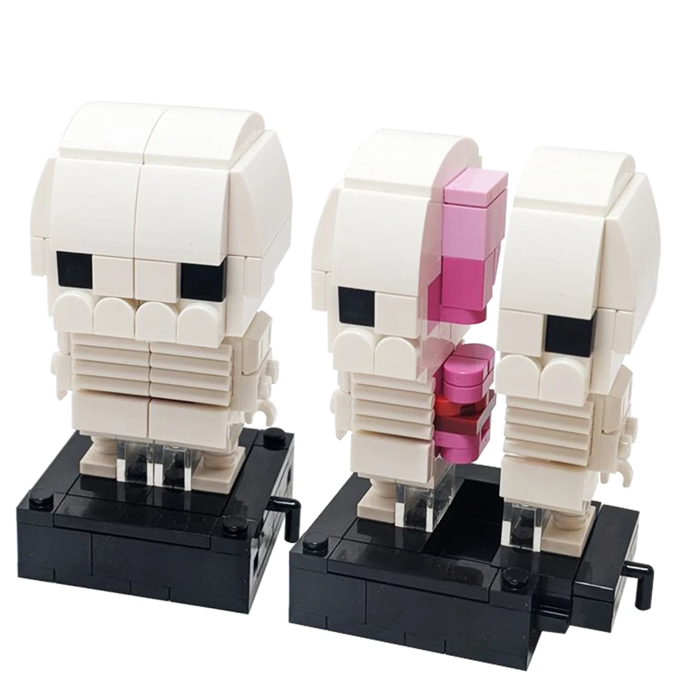 Gobricks MOC تشريح Brickheadz نموذج بنة مجموعة الطوب الجسيمات الملحقات لغز لعب للأطفال هدايا عيد ميلاد
