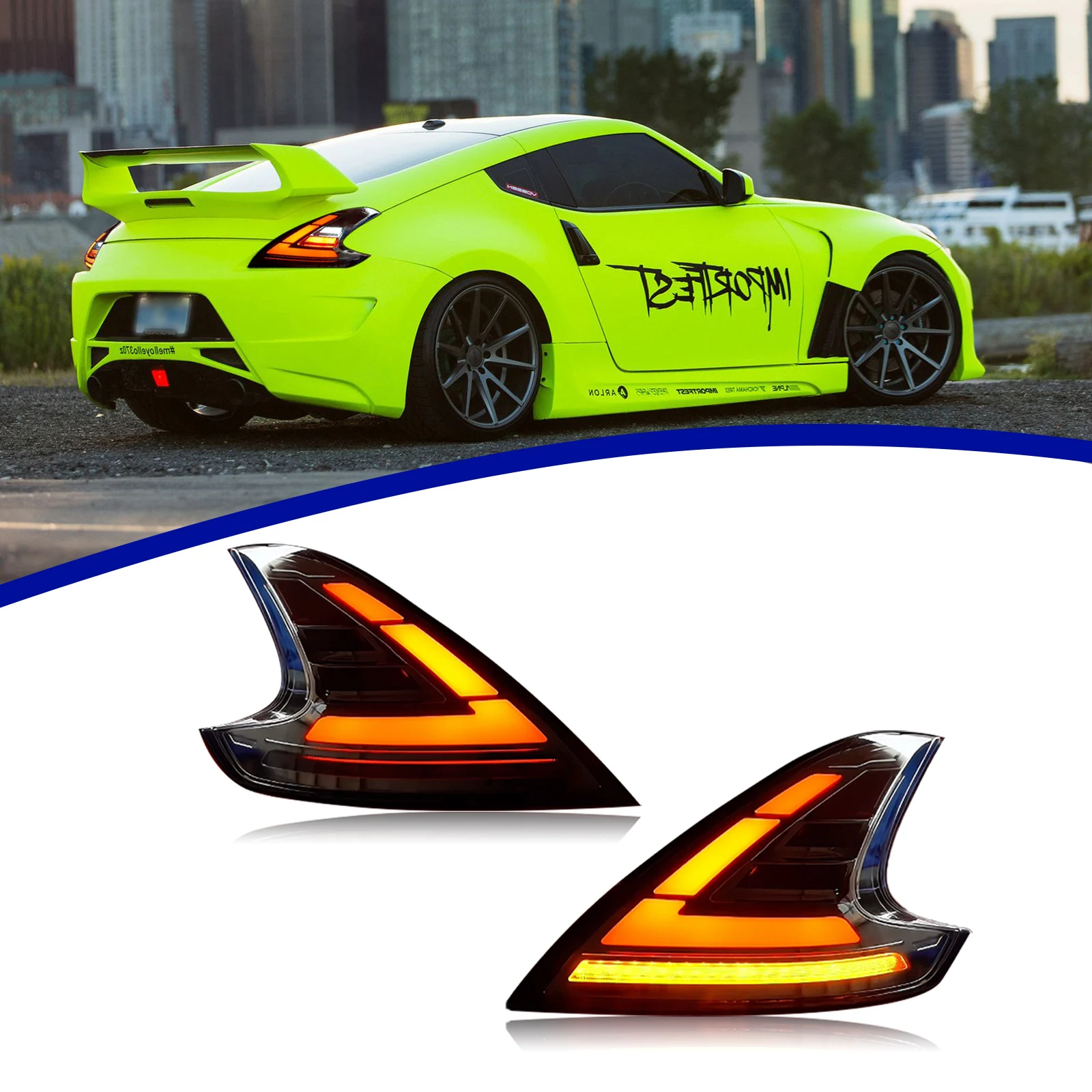 

Top Quality for 370z Taillights Z34 Car Lighting System with Full LED Taillights