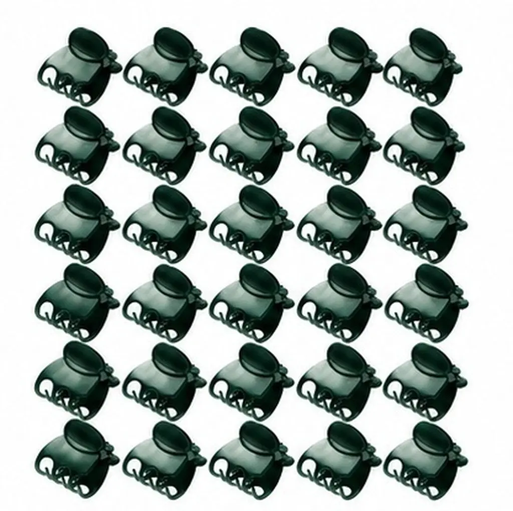 60Pcs Garden Plant Support Clamps Sturdy Plastic Vine Clips Firm Stem Gripper Clips Plant Fixing Clamp for Tomato Flower