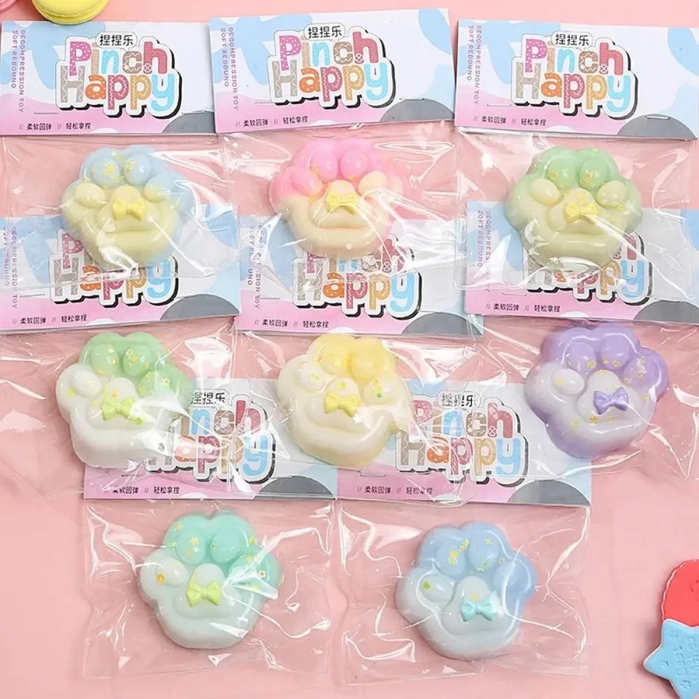 Squishy ของเล่นใหม่ Fidget MINI Kawaii Cat PAW Squeeze ของเล่นสีชมพูน่ารักแมวน้อยเท้า Relief ความเครียดของเล่นเด็กผู้ใหญ่ของขวัญที่ไม่ซ้ำกัน