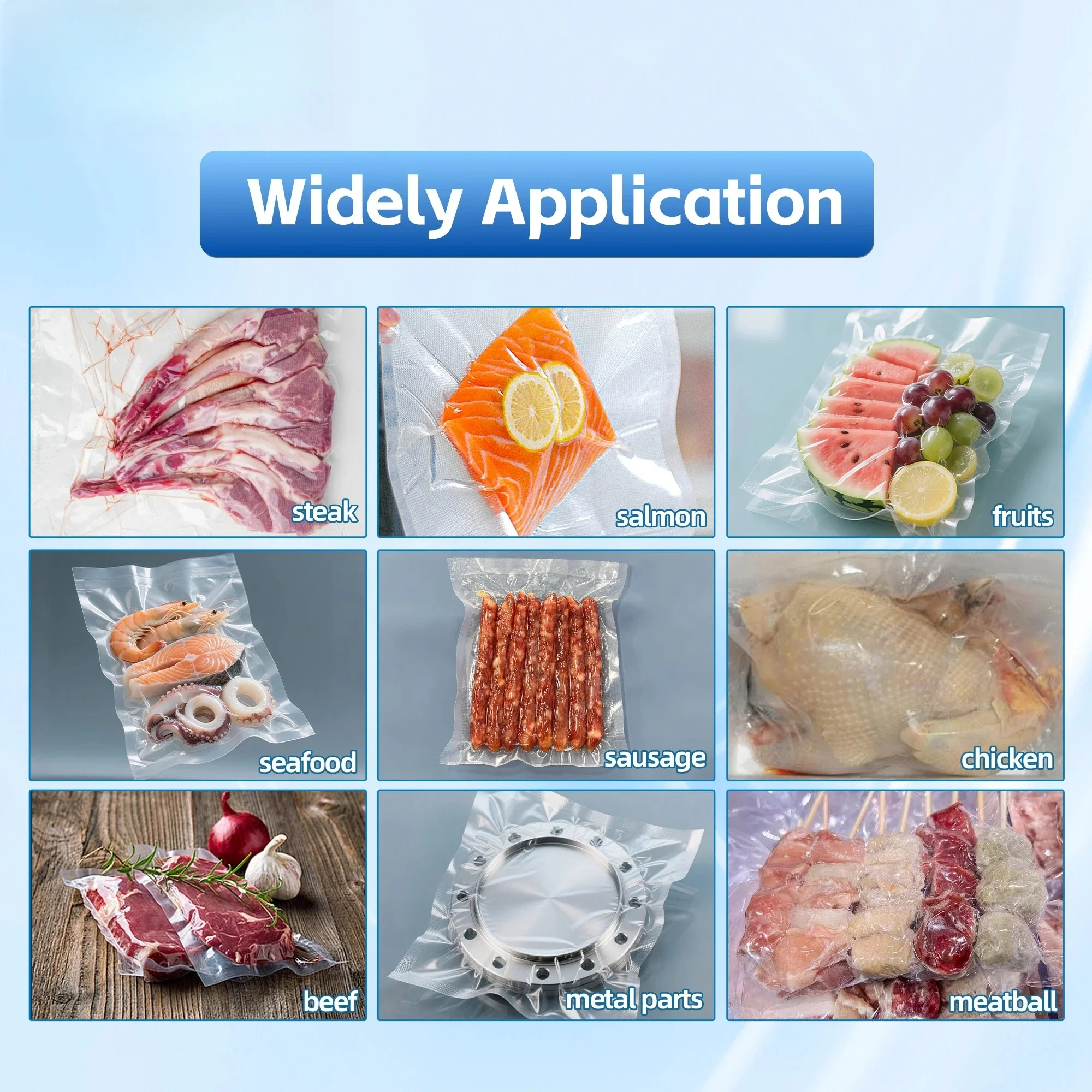 DZ-260 Single Chamber Meat Vacuum Sealer Fully Automatic Vacuum Sealing Packing Machine 110V 220V
