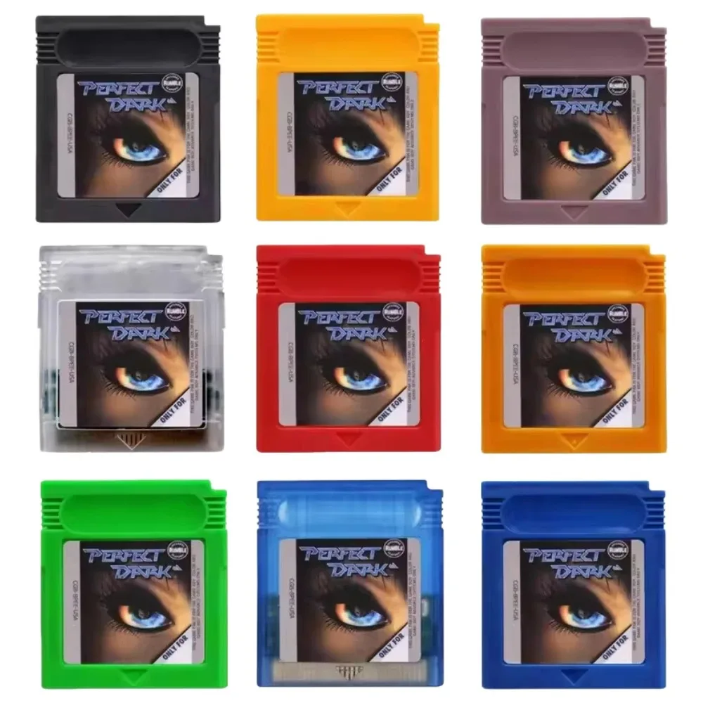 

Classic American GBC Game Ink Cartridge Perfect Dark 9-Color Ribbon Battery Case Video Game Console Card Collection Gift