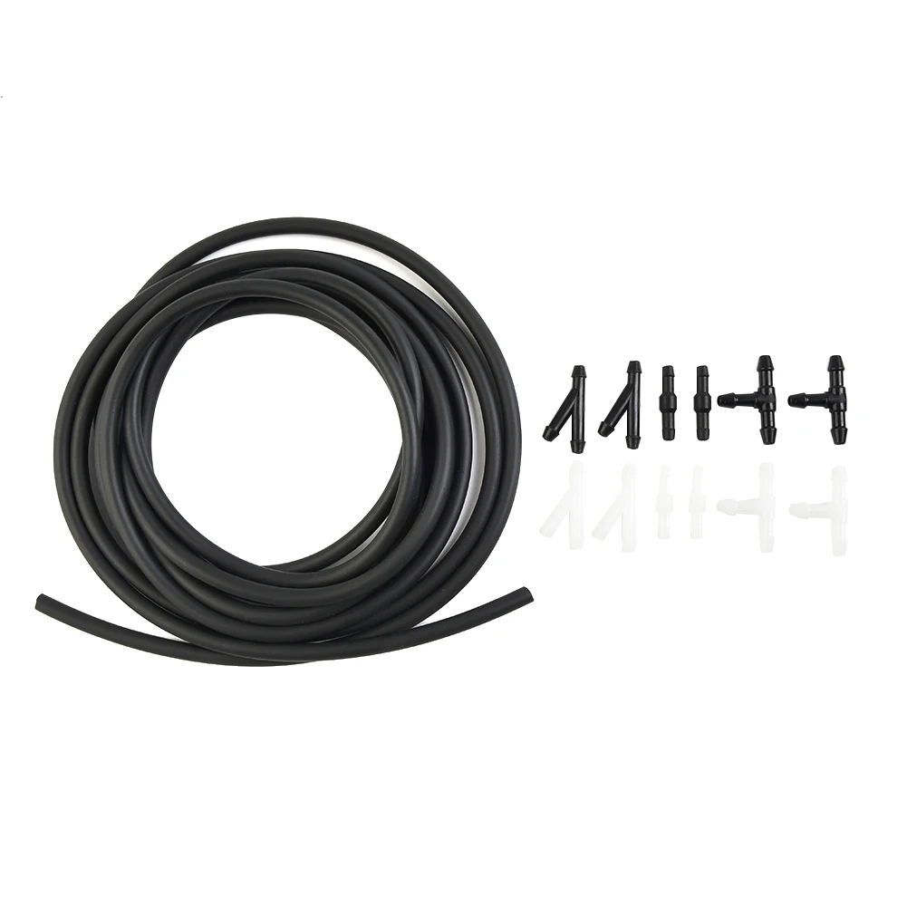 4m Windshield Wiper Washer Nozzle Hose Tube Pipe Connector T I Y Straight For Front Wiper Headlight Pump Car Parts