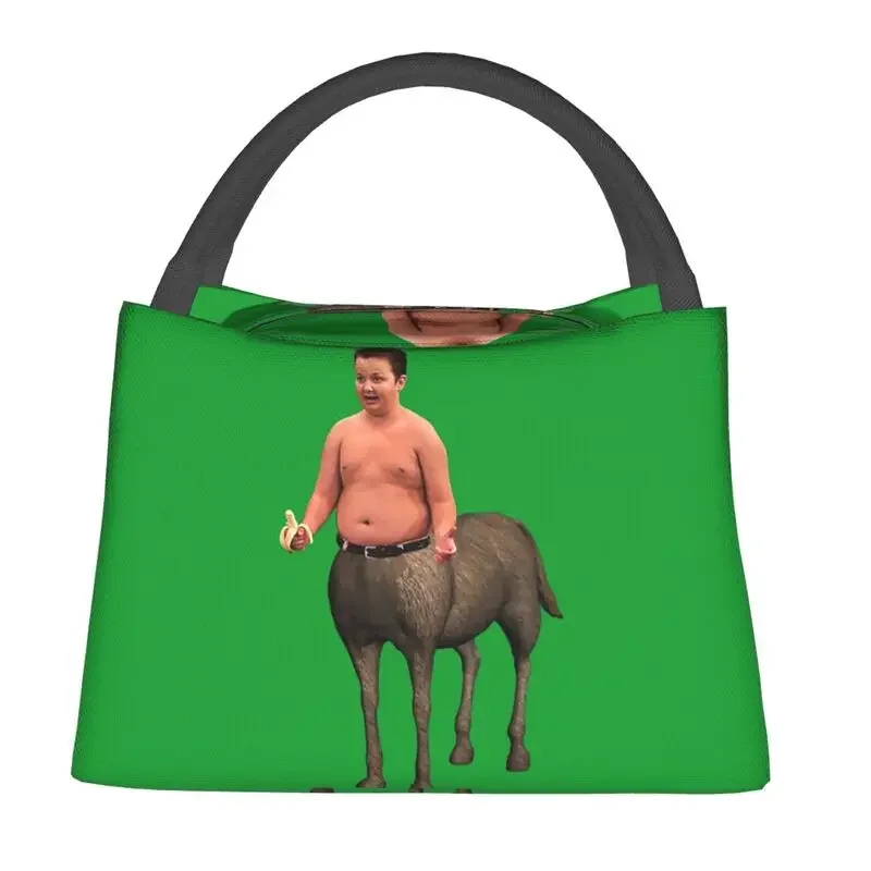 Mythical Gibby Icarly Centaur Portable Lunch Boxes Women Multifunction Cartoon Cooler Thermal Food Insulated Lunch Bag