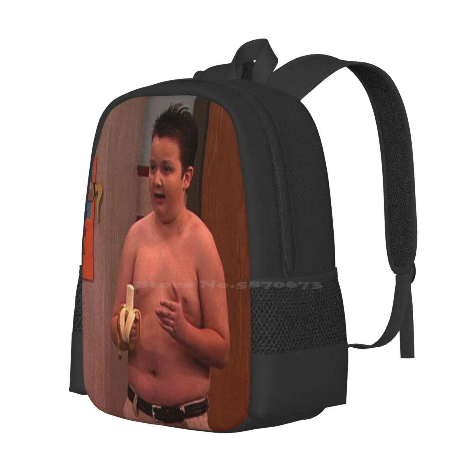 Gibby de Icarly mochilas escolares para niñas adolescentes, bolsas de viaje para computadora portátil, Dank Anime Memes, Good Eating Banana Gibby de Icarly Funny