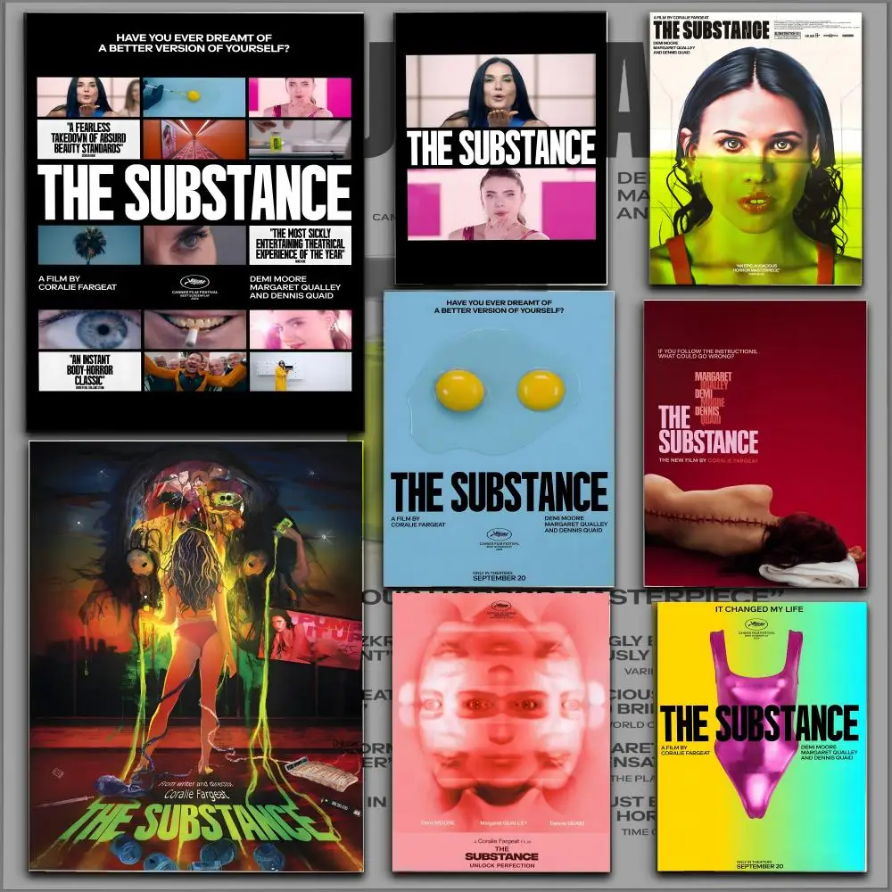 THE Movie 2024 SUBSTANCE Poster HD Anime Hot Theme Sänger/OST/Film – wasserdichte, selbstklebende Heimdekoration