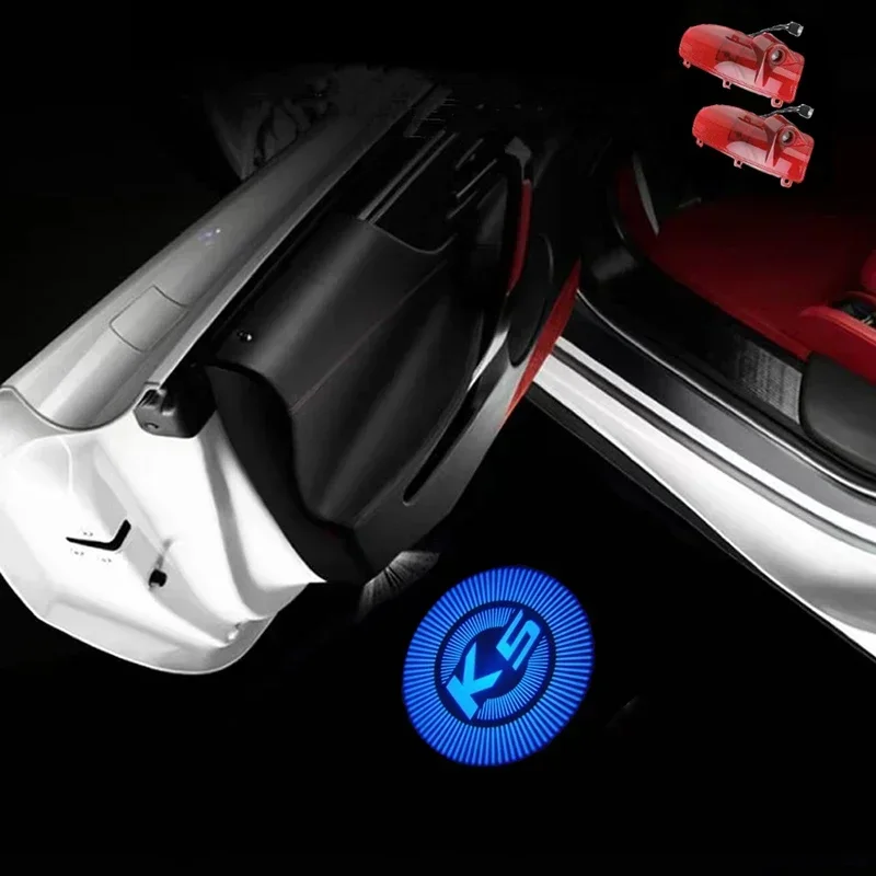 

LED Car Door Badge Light Projector Logo Courtesy Ghost Shadow Welcome Lamp Accessories For KIA K5 First Gen 2011-2014 2015 2016