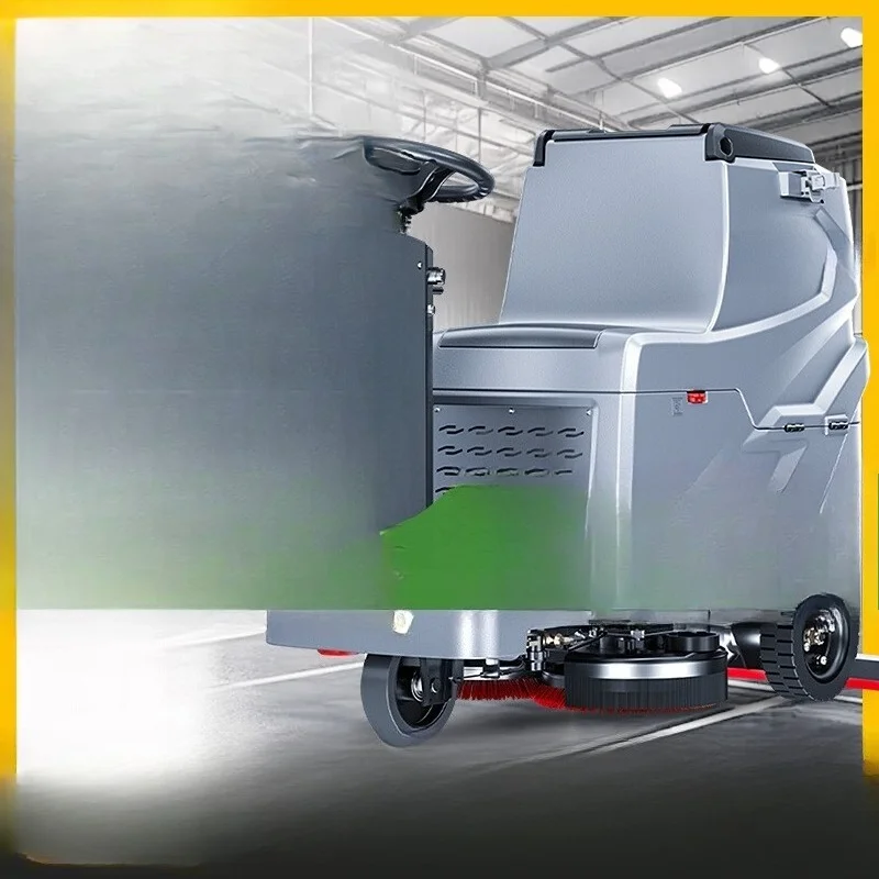 

Ride-on industrial washing machine, commercial property electric sweeper
