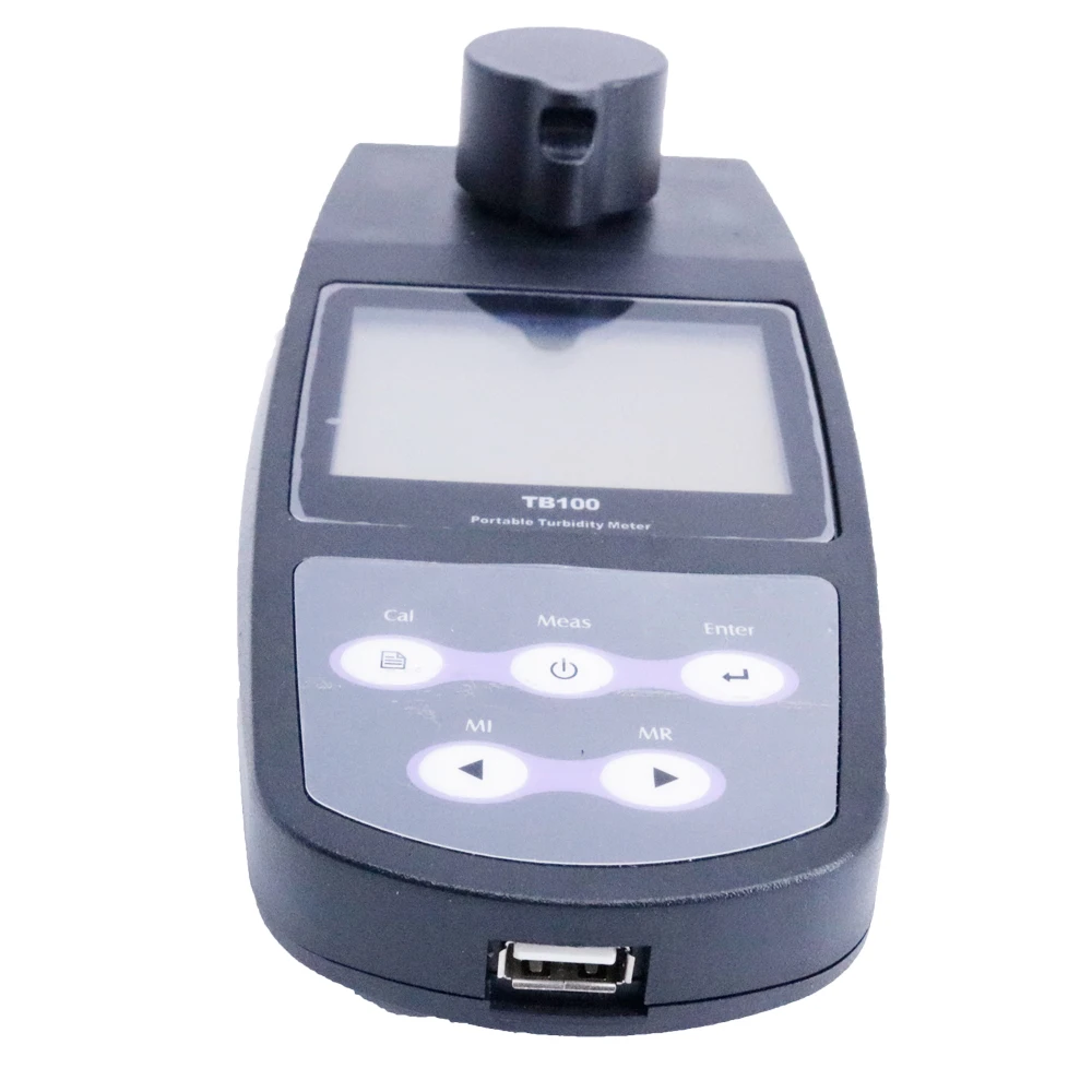 TB-100 مقياس التعكر الرقمي المحمول مقياس تعكر المياه نطاق القياس 0 ~ 1100NTU/FNU