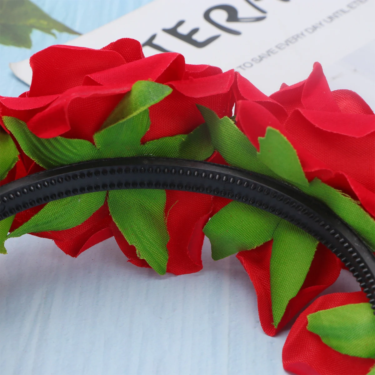 

Повязка с розой, имитация розы, аксессуары для волос, свадебные головные уборы, свадебный венок, легкий головной убор для маленьких девочек и женщин