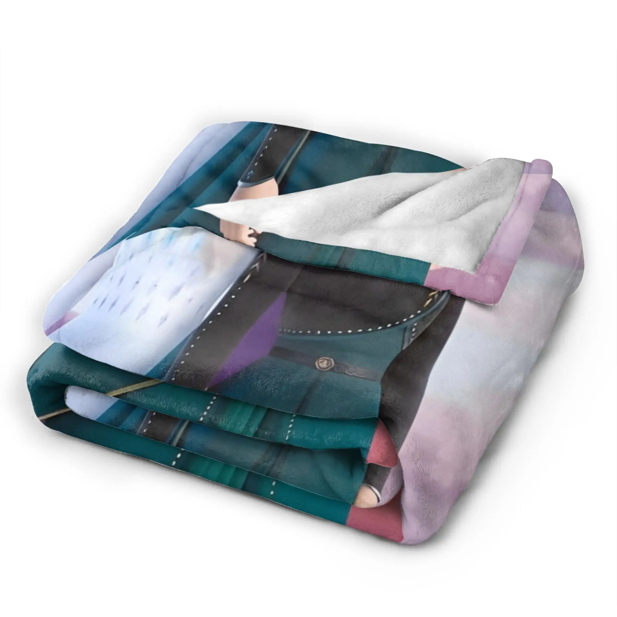 بطانية فروزن ميرش دافئة ومريحة منفوشة رمي البطانيات للأريكة 50 × 60 بوصة أحجام متعددة رمي الفراش #4