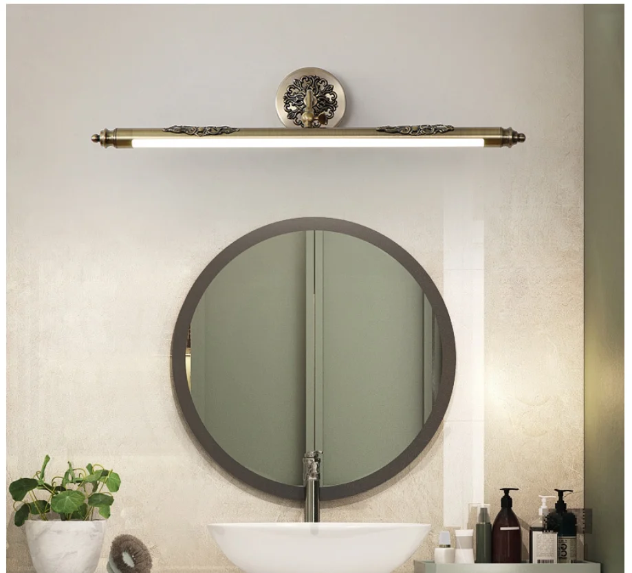 European Bathroom Mirror Lamp L67cm 10W Waterproof Retro Cabinet Vanity Mirror Lights Led Wall Light Lamp LED Light Wall Lamp