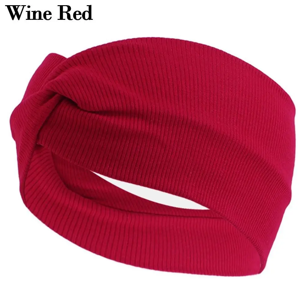 

10 Colors New Nonslip Elastic Stretch Hair Band Turban Running Headwrap Fold Yoga Hairband Wide Sports Headband