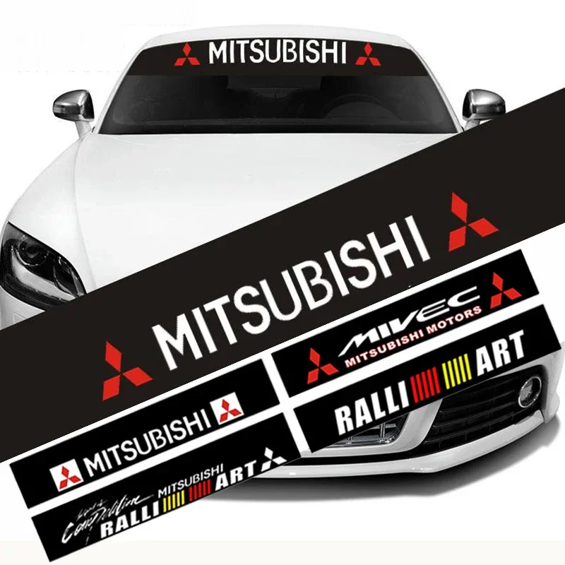 

Mitsubishi Windshield and Rear Window Decals for Ralliart ASX, Lancer, Cordia, Pajero, Outlander, Eclipse, Galant, and Montero