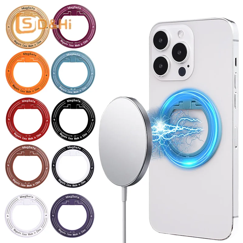 

Магнитное кольцо на палец для телефона MagSafe, держатель для Iphone 12 13 Pro Max, мини Магнитная подставка для телефона, крепление, аксессуары для смартфонов