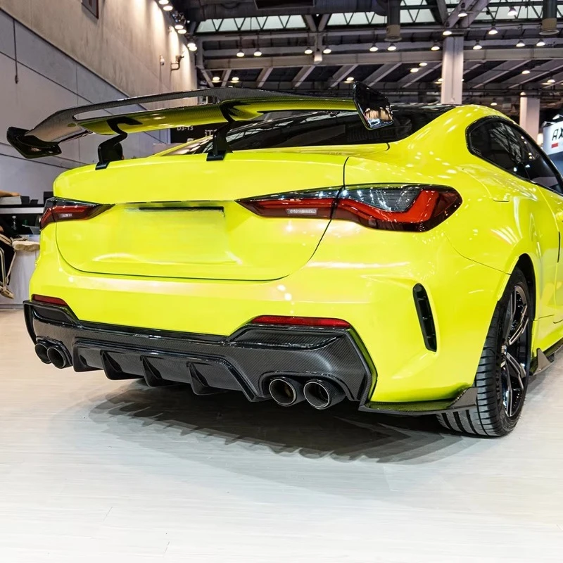 High Quality Real Dry Carbon Fiber Car Trunk Spoiler Wing Auto Rear Spoiler for 4 Series G22 G23 2021-UP