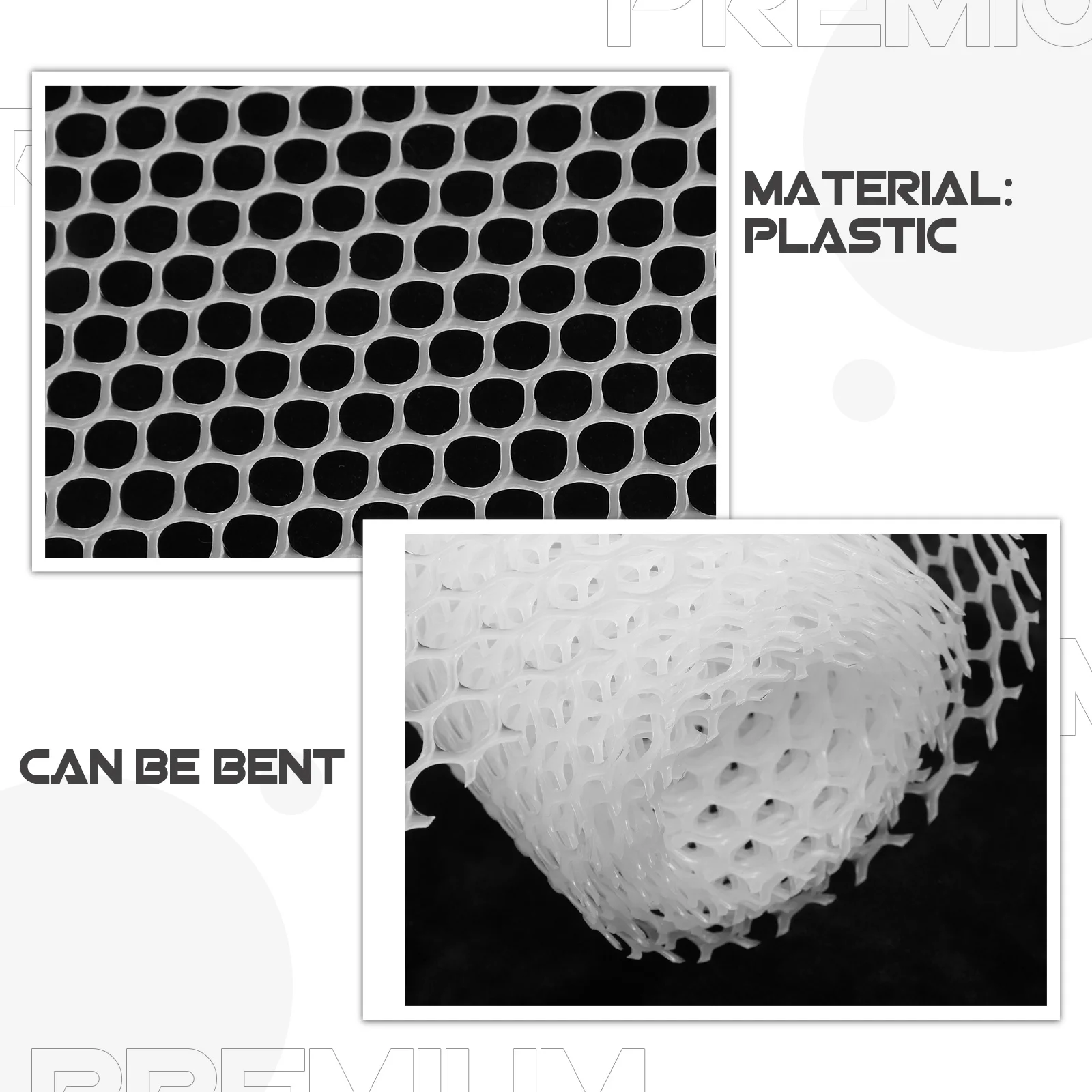 

1 Roll Garden Fence Net Plastic Mesh Screen Poultry Barrier Chicken Wire Roll Outdoor Yard Fence Landscaping Safety Netting