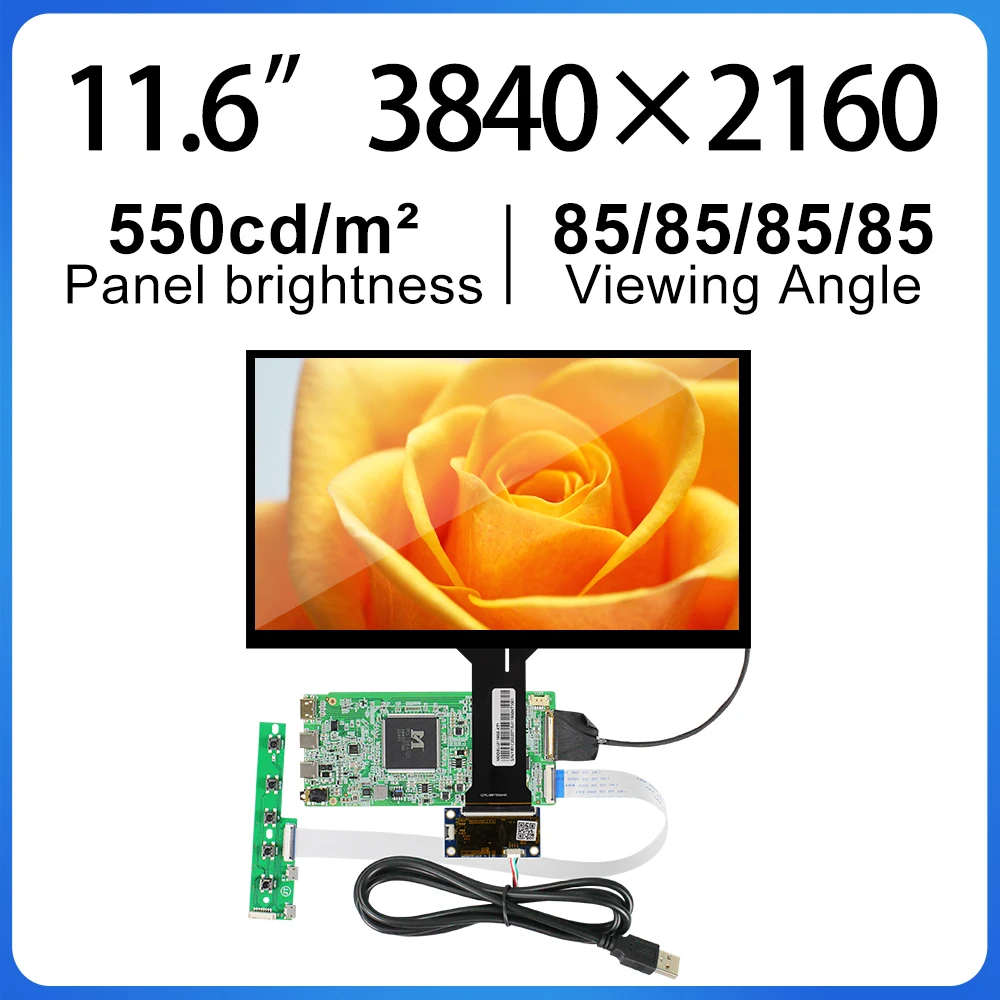 11.6 Inch Touchscreen with driver board Module HD 4k Screen 3840*2160 Resolution RGB 40pins NV116QUM-N31 For Tablets