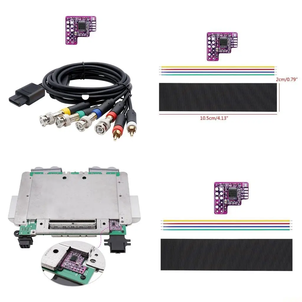 

B03F RGB THS7374 Amp for N64 NTSC Game Consoles Gaming Accessories RGB Module Chips 1 Set for Gamers