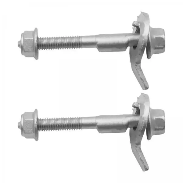 Camber Adjustment Cam Bolt Metal Alignment Correction Kit with Locking Nut for Vehicle Front Left and Right Wheels