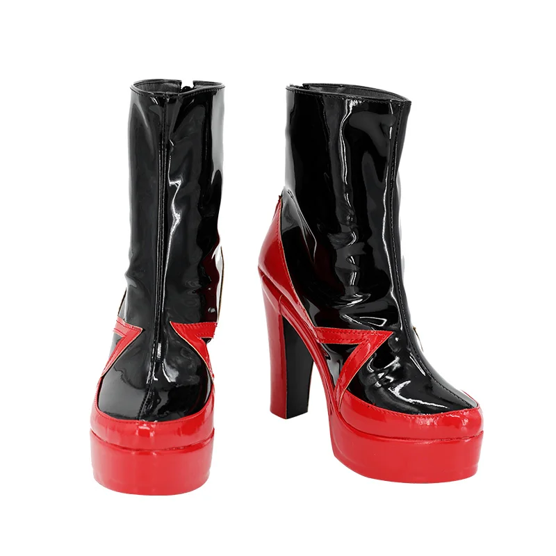 

Rei Ayanami Asuka Langley Обувь для косплея Боевые ботинки на высоком каблуке