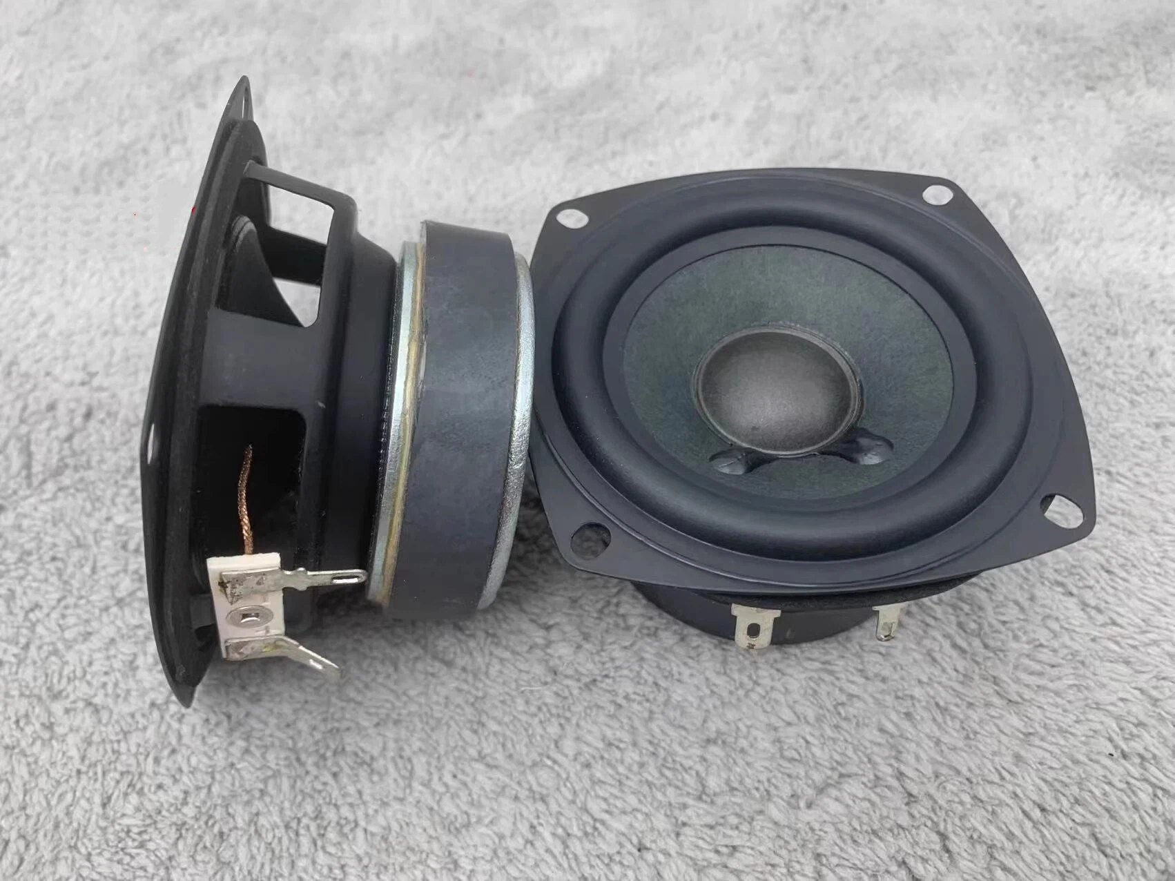 Alto-falante GHXAMP Bass-Boost de 3 "78 mm de alcance completo (4Ω, cone de papel, grande surround de borracha) - Projeto DIY pronto 2 peças