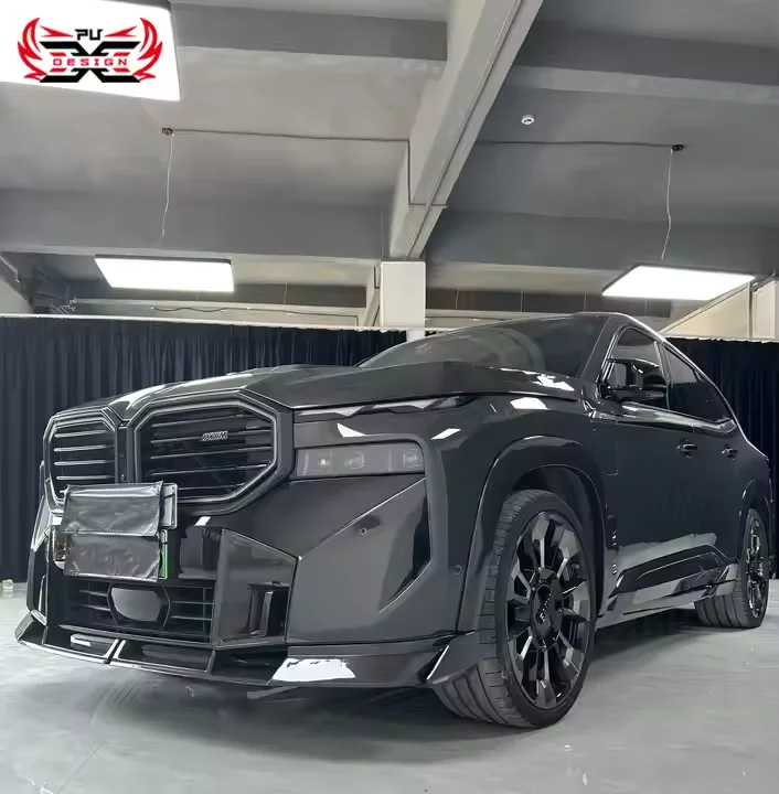 لسيارات BMW XM G09 LD طقم الجسم المصد الأمامي من ألياف الكربون الجافة