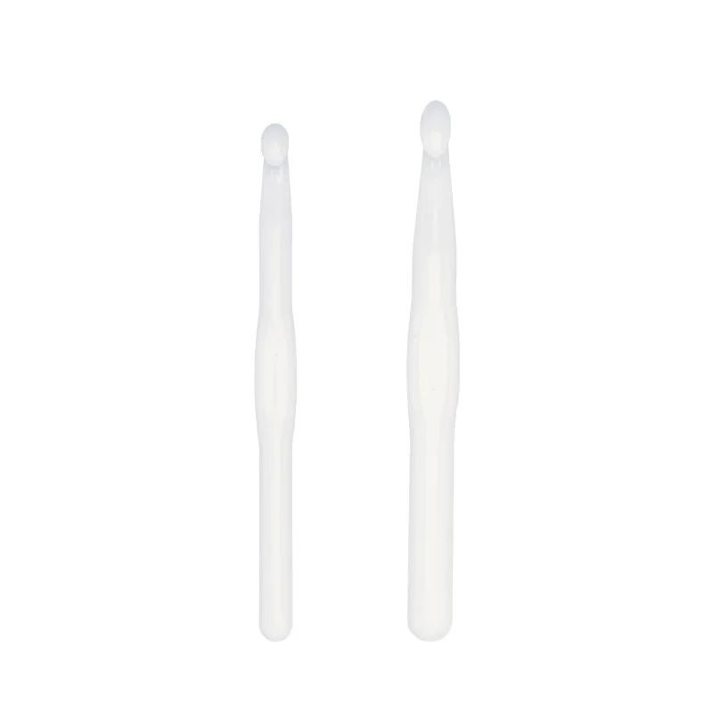 9pcs Set Jarum Rajut Plastik Putih Halus untuk Benang Renda Alat Kit Pemula Set Jarum Rajut