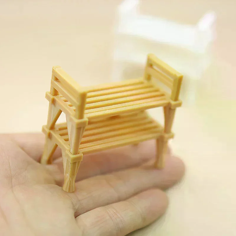 Zapatero de doble capa simulado para casa de muñecas, modelo de muebles para casa de muñecas, accesorios, casa de muñecas, decoración de escena del hogar, Juguetes