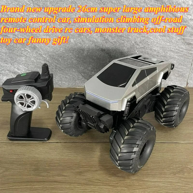 Cool Stuff Toy Car Funny Gift-Amphibious 4WD RC Truck,Remote Control Car,Climbing Off-road Rc Cars,Monster Truck,Toys for Boys