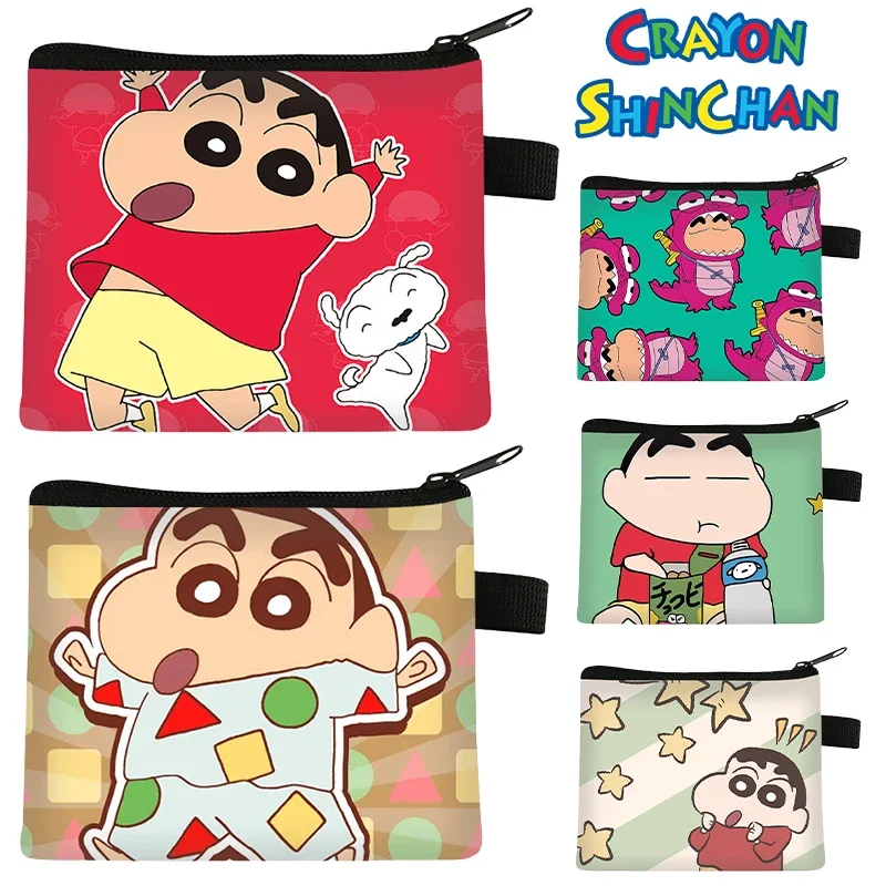 

Crayon Shin-chan Cartoon Children Wallet Anime Portable Zipper Coin Pouch Boys Girls Fashion Money Purse Bag Card Holder Gift
