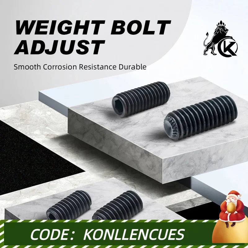 Konllen Weight Bolt Adjust with 0.2/0.4/0.5/0.7oz 12/19/25/45mm 4 Pieces Set of Weight Bolt Adjustable Billiard Accessories