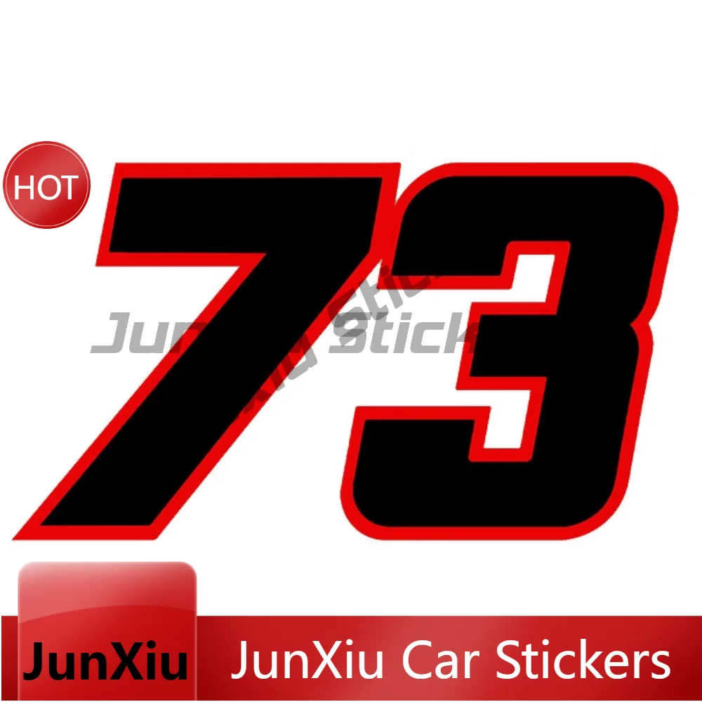 Numero Course # 73 - Moto Superbike Creative Vinyl Decal Waterproof Car Sticker Motorcycle Accessories